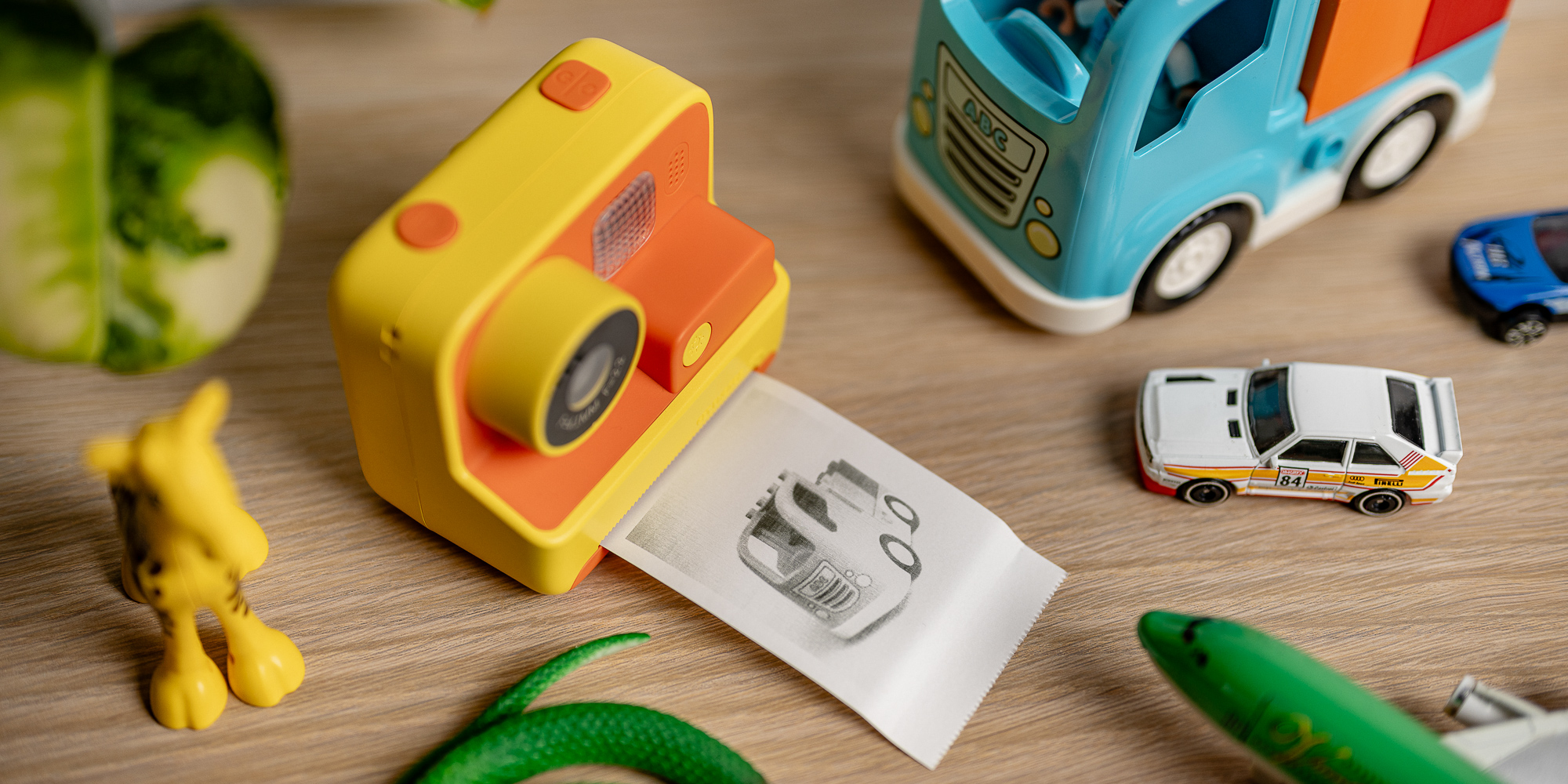 Aparat fotograficzny z drukarką dla dzieci Redleaf PicMe - żółty